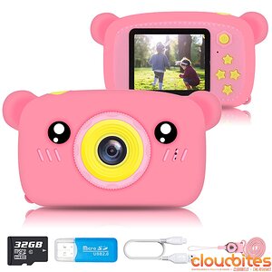 IXROAD - kids camera - bear - pink - main.jpg