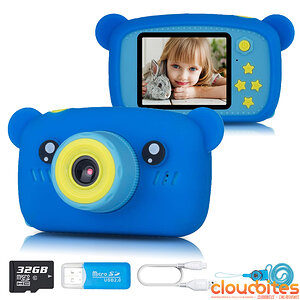 IXROAD - kids camera - bear - blue - main.jpg